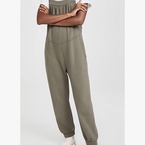 Xirena Rylee Jumpsuit Overalls Olive Green Size Large Pre-owned - Picture 4 of 12